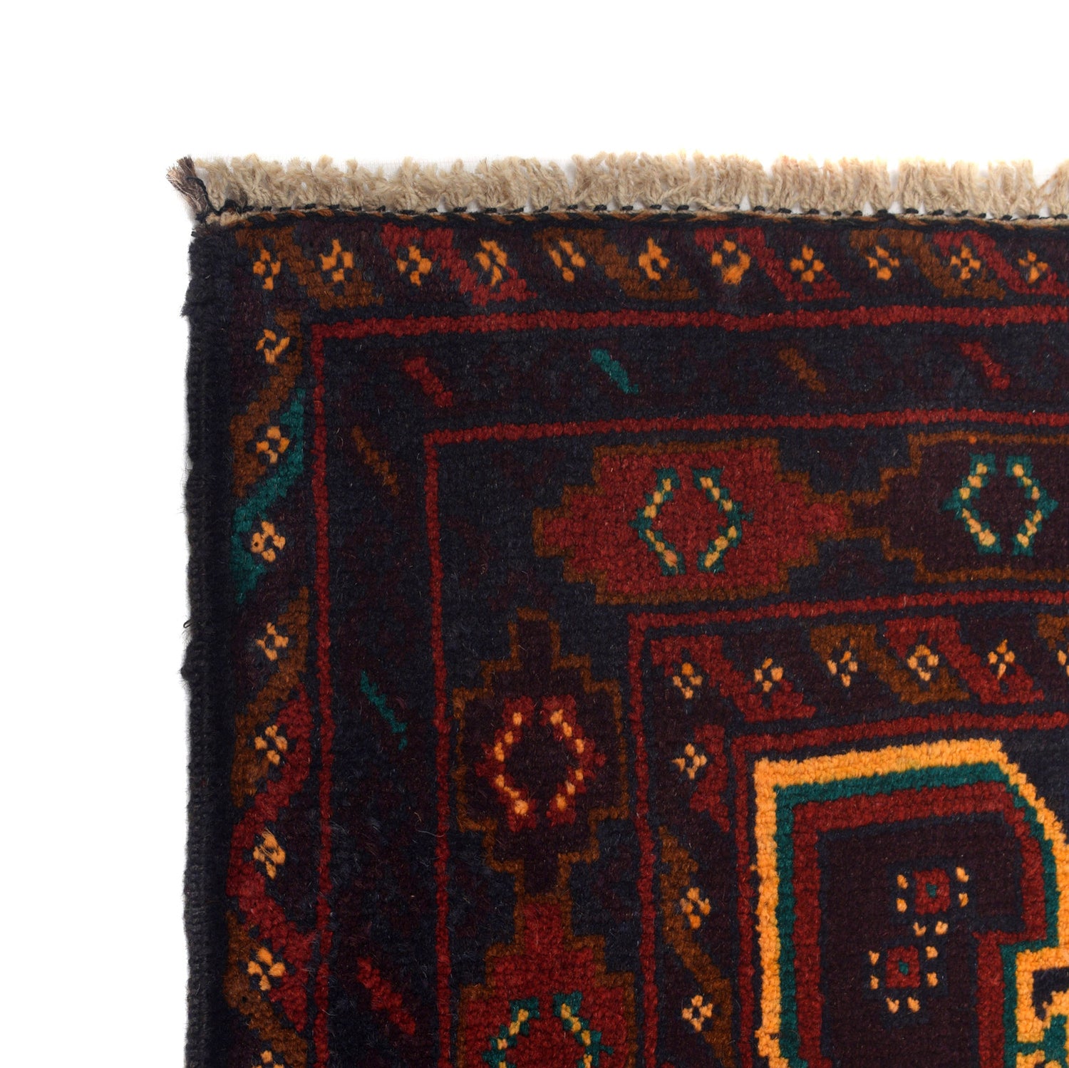 Baluchi Rug Handmade Multi Geometric 3x5 ft