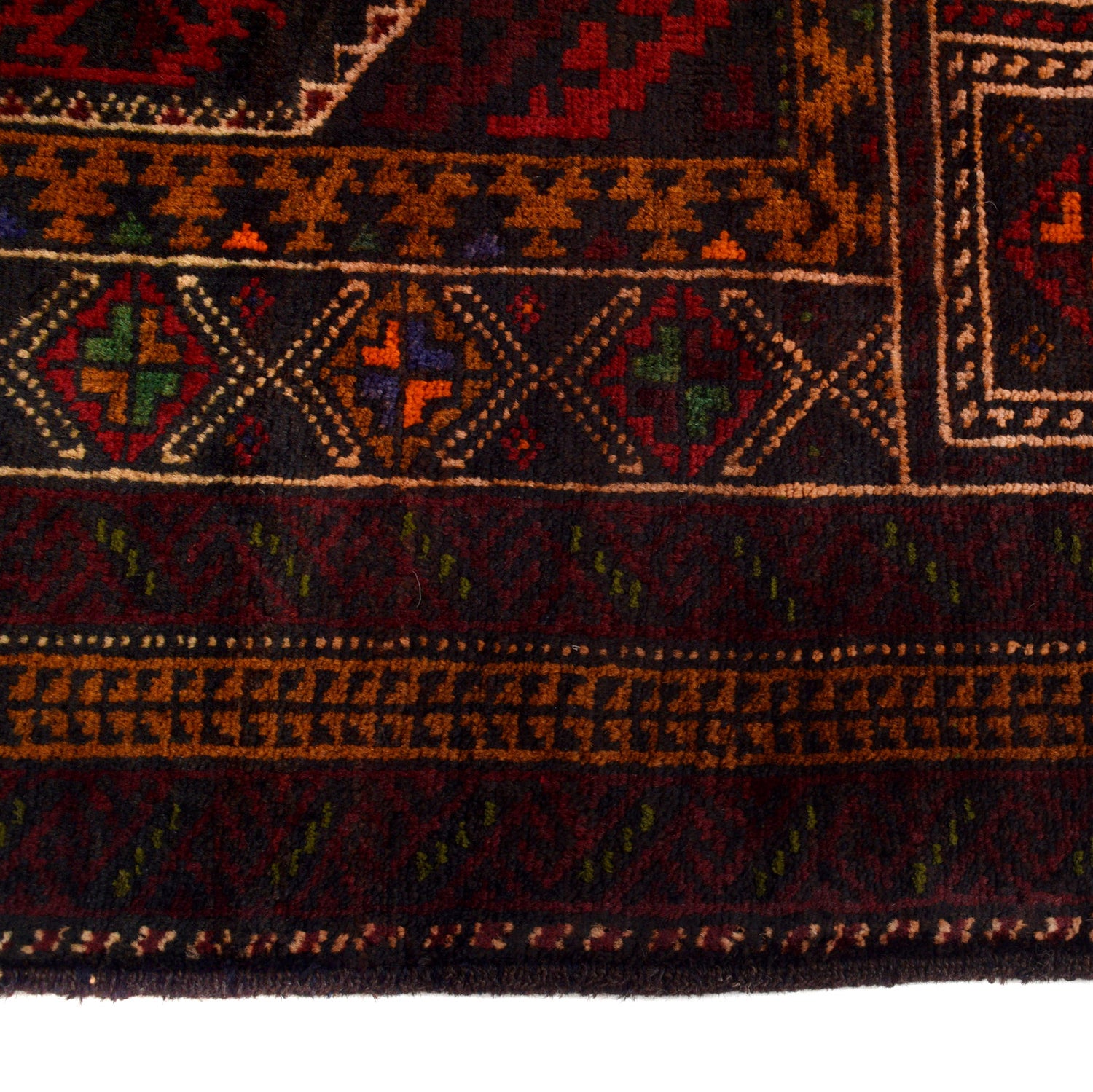 Baluchi Rug Handmade Multi Prayer Design 3x5 ft