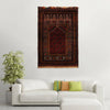 Baluchi Rug Handmade Multi Prayer Design 3x5 ft