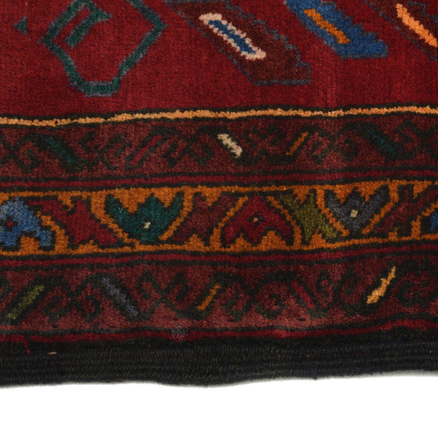 Baluchi Rug Handmade Multi Geometric 2x4 ft