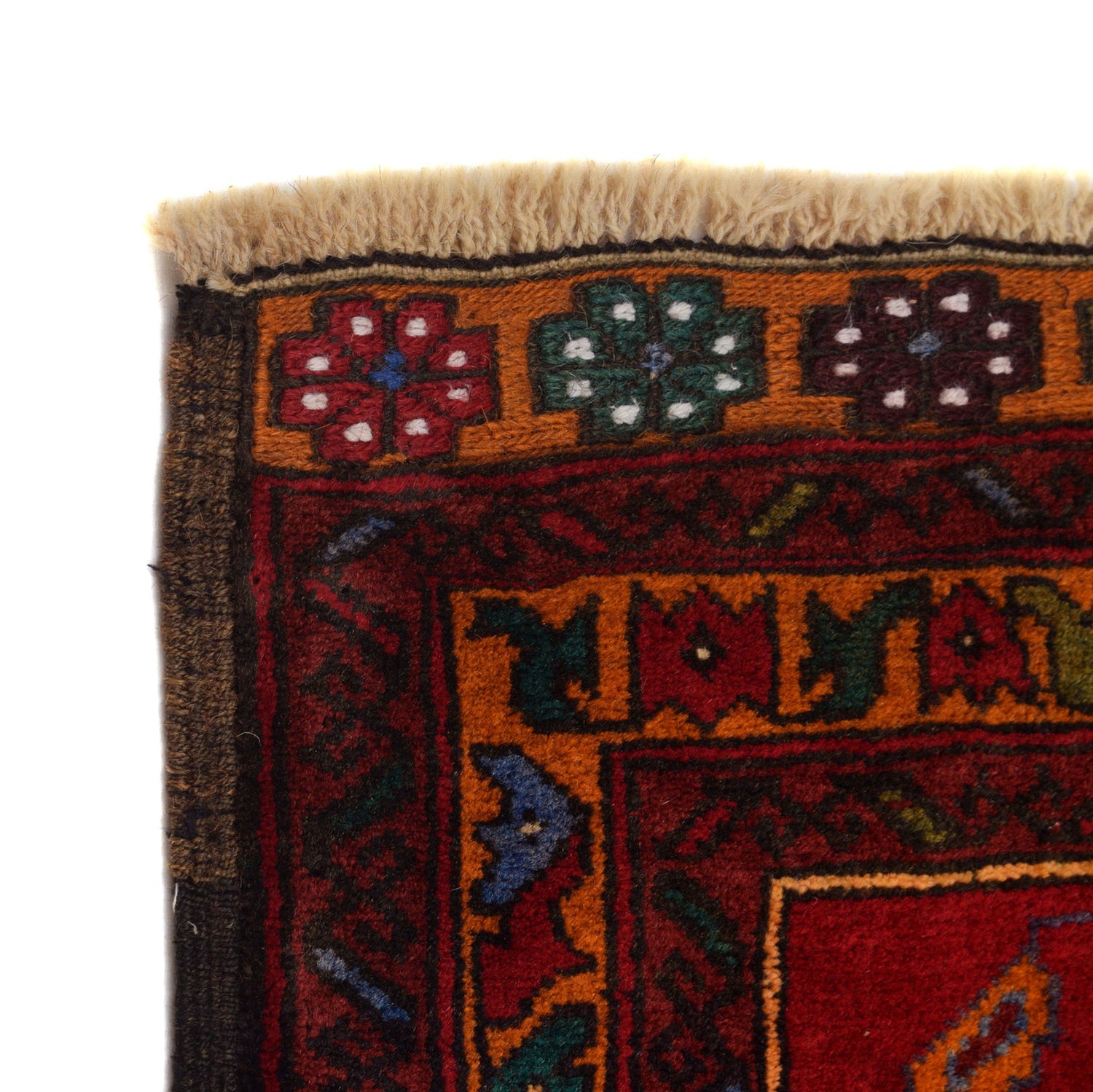 Baluchi Rug Handmade Multi Geometric 2x4 ft