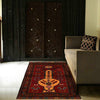 Baluchi Rug Handmade Multi Geometric 2x4 ft
