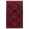 Baluchi Rug Handmade Multi Geometric 4x6 ft
