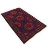Baluchi Rug Handmade Multi Geometric 4x6 ft