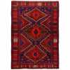 Baluchi Rug Handmade Multi Geometric 4x6 ft