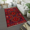 Baluchi Rug Handmade Multi Geometric 4x6 ft
