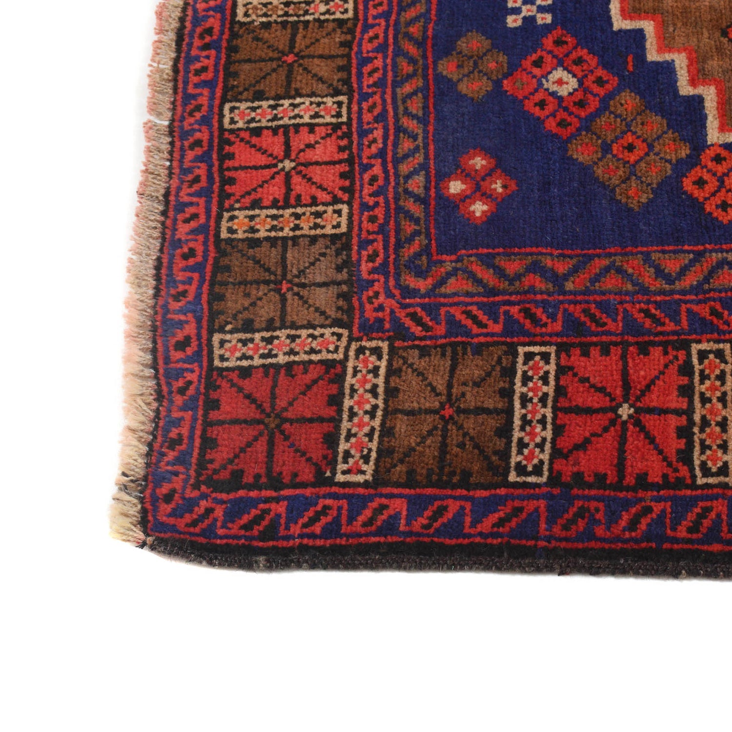 Baluchi Rug Handmade Multi Geometric 4x6 ft