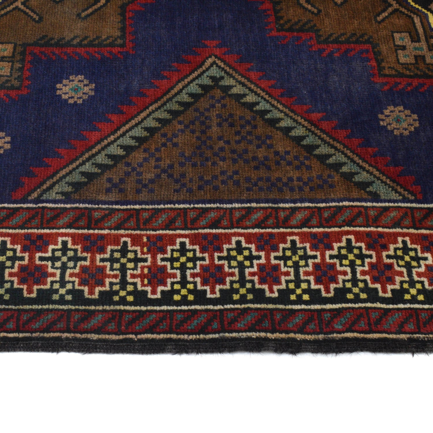 Baluchi Rug Handmade Multi Geometric 4x6 ft