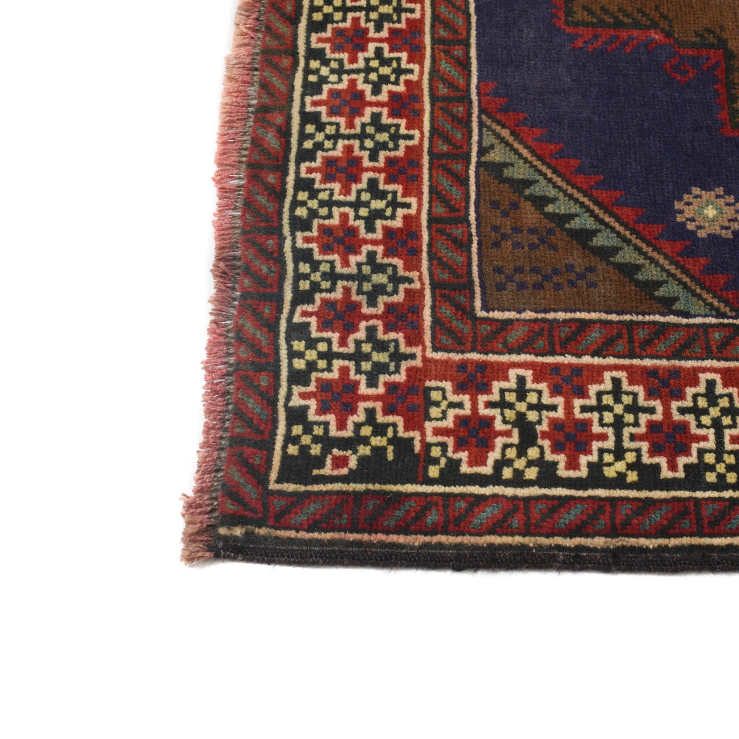 Baluchi Rug Handmade Multi Geometric 4x6 ft