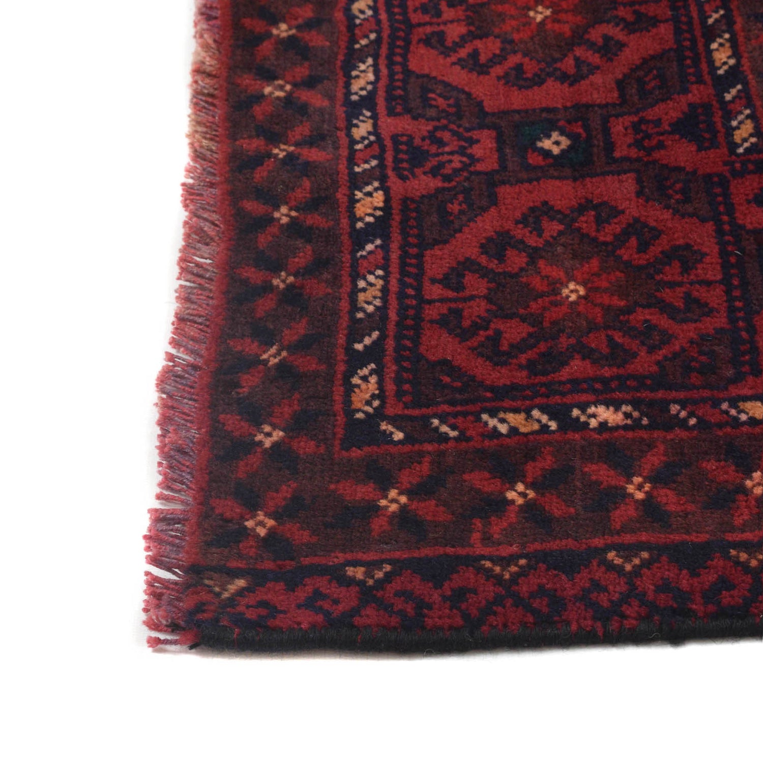 Baluchi Rug Handmade Multi Geometric 4x7 ft