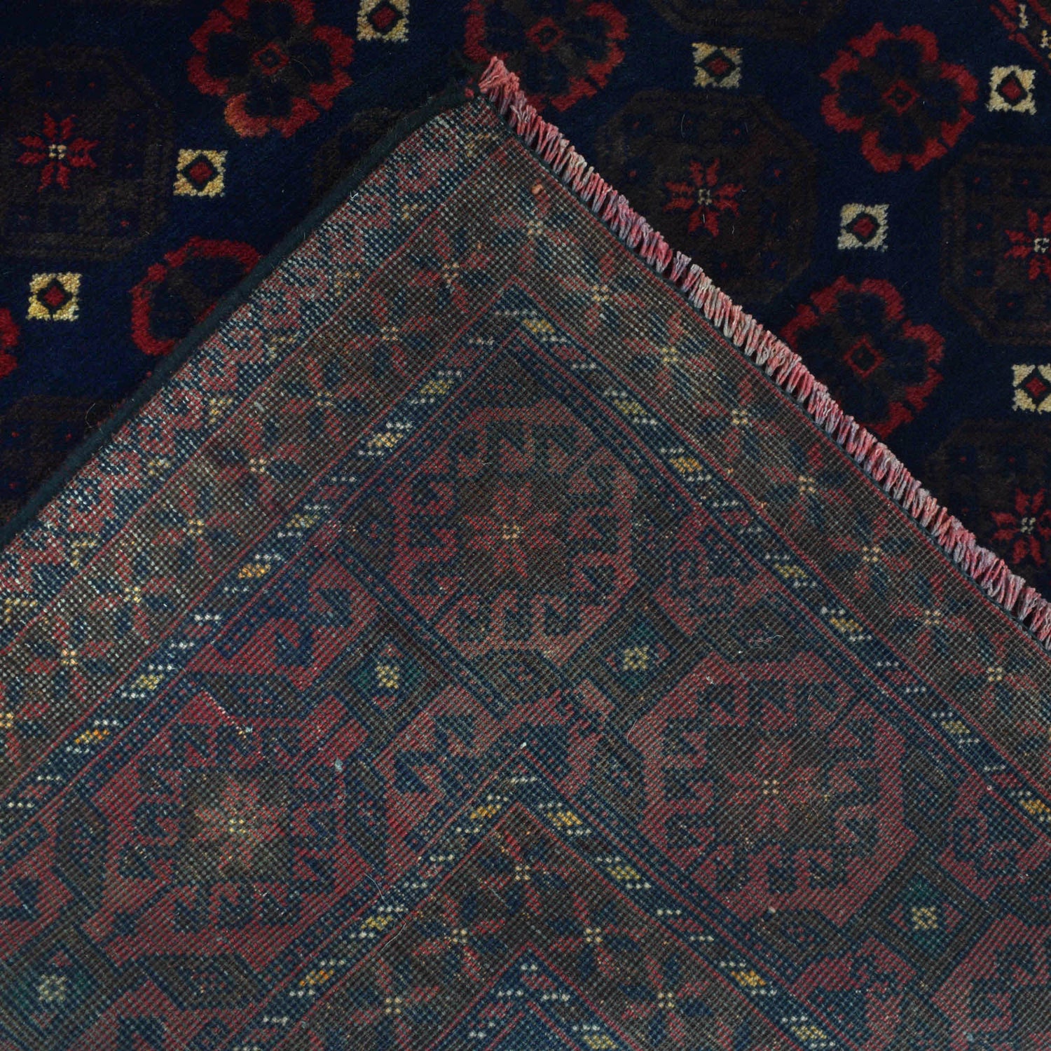 Baluchi Rug Handmade Multi Geometric 4x7 ft