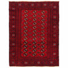 Baluchi Rug Handmade Red Geometric 4x6 ft