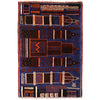 Pictorial Rug Handmade Blue Design