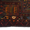 Baluchi Rug Handmade Multi Prayer Design 2x4 ft