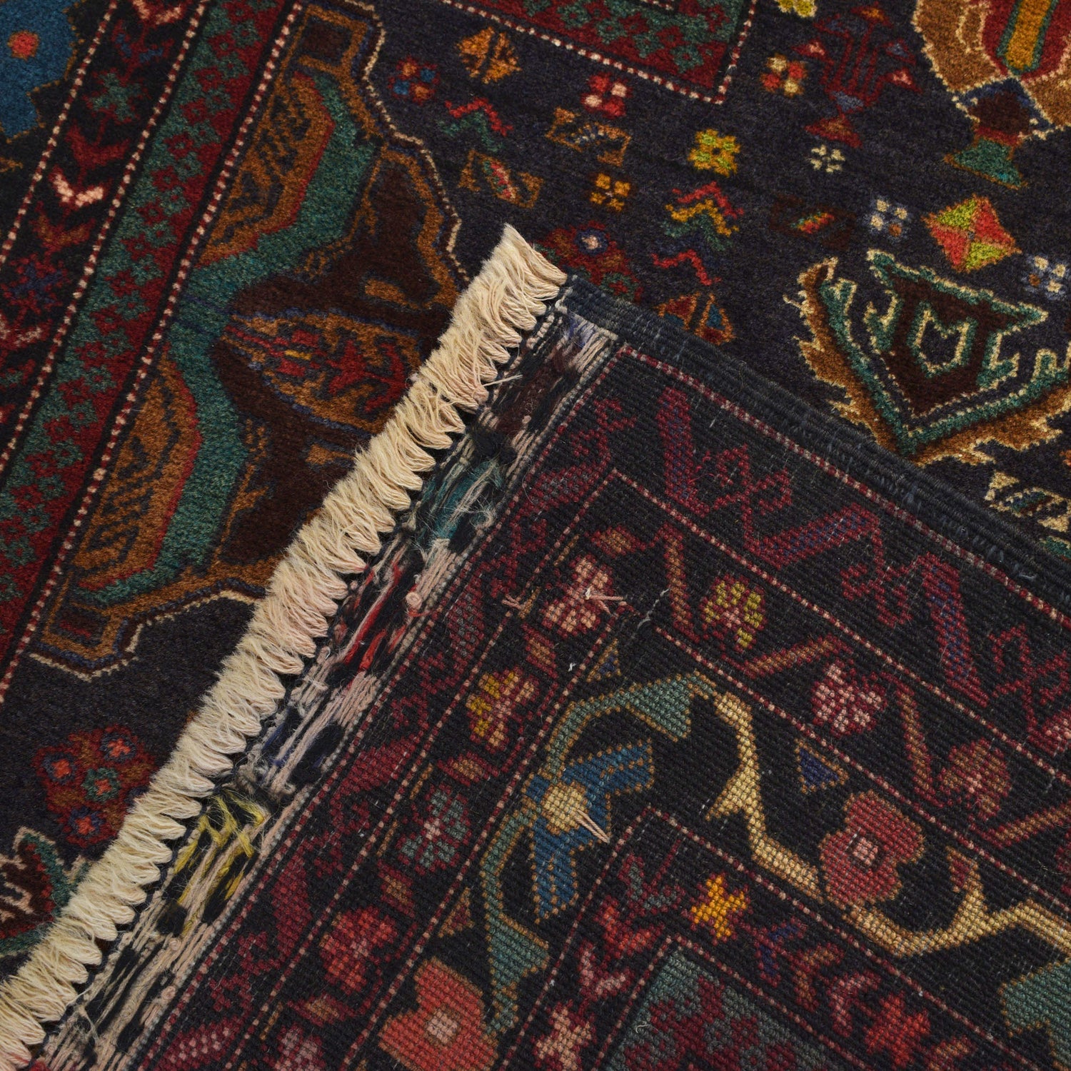 Baluchi Rug Handmade Multi Prayer Design 2x4 ft