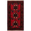 Baluchi Rug Handmade Red Geometric 3x5 ft