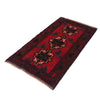 Baluchi Rug Handmade Red Geometric 3x5 ft