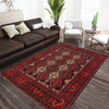 Oriental Area Rug Handmade Multi Geometric 7x10 ft