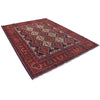 Oriental Area Rug Handmade Multi Geometric 7x10 ft