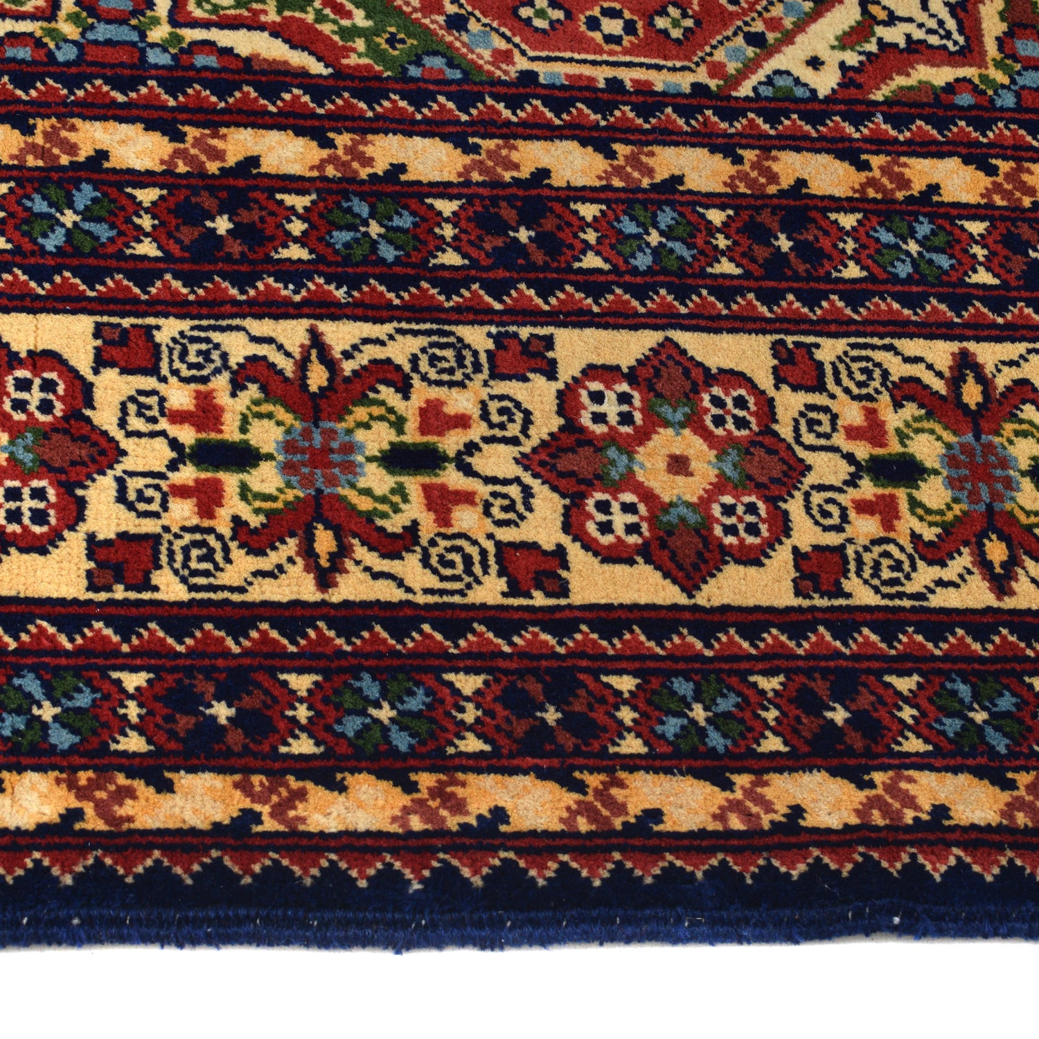 Oriental Area Rug Handmade Multi Geometric 7x10 ft