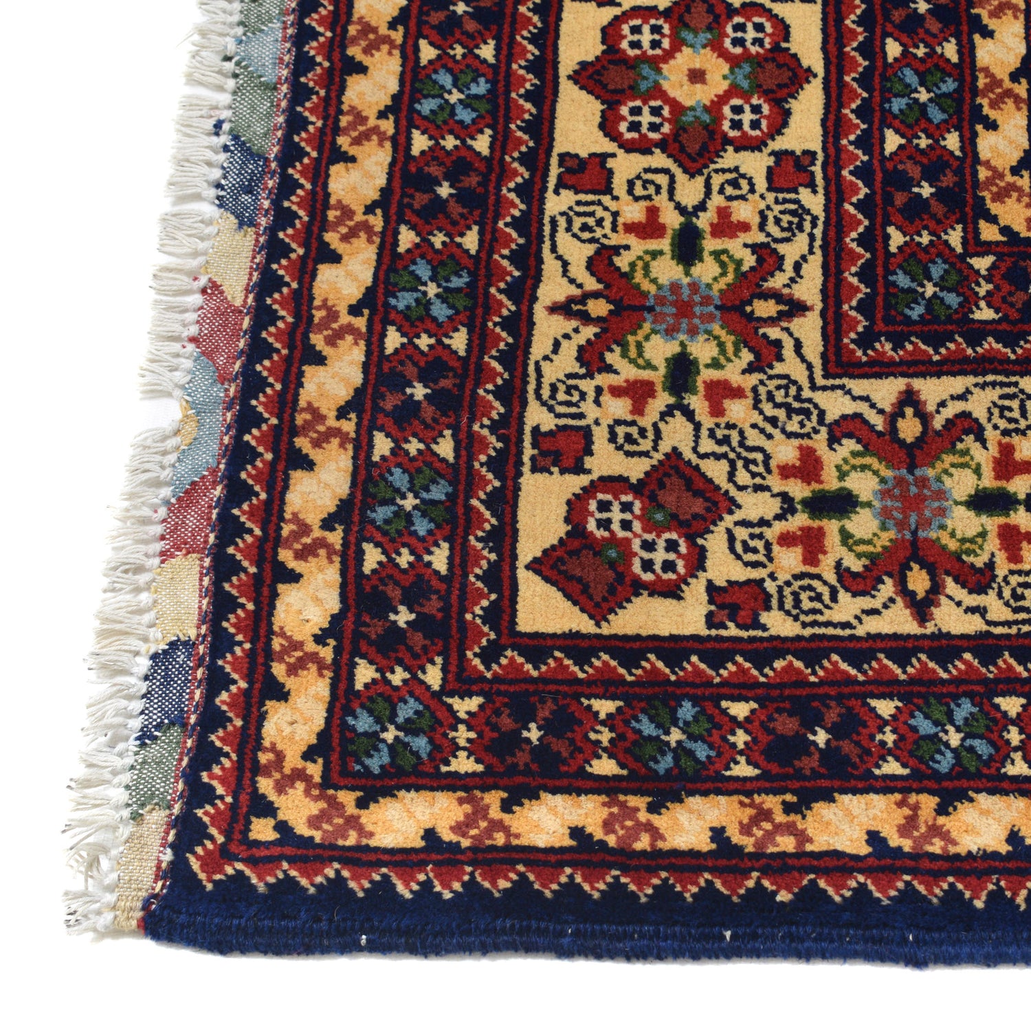 Oriental Area Rug Handmade Multi Geometric 7x10 ft