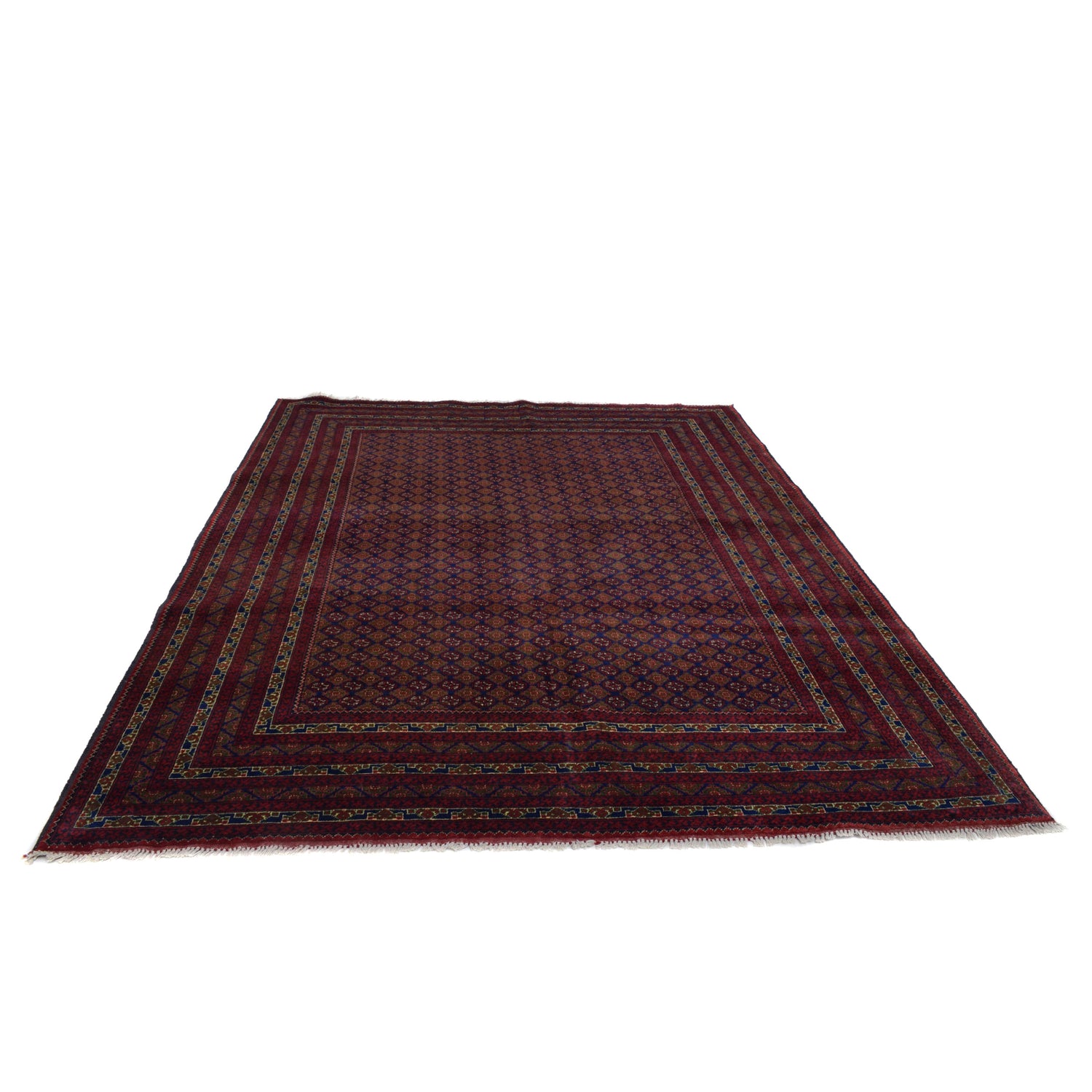 Khoja Roshnai Area Rug Handmade Multi Floral 7x10 ft