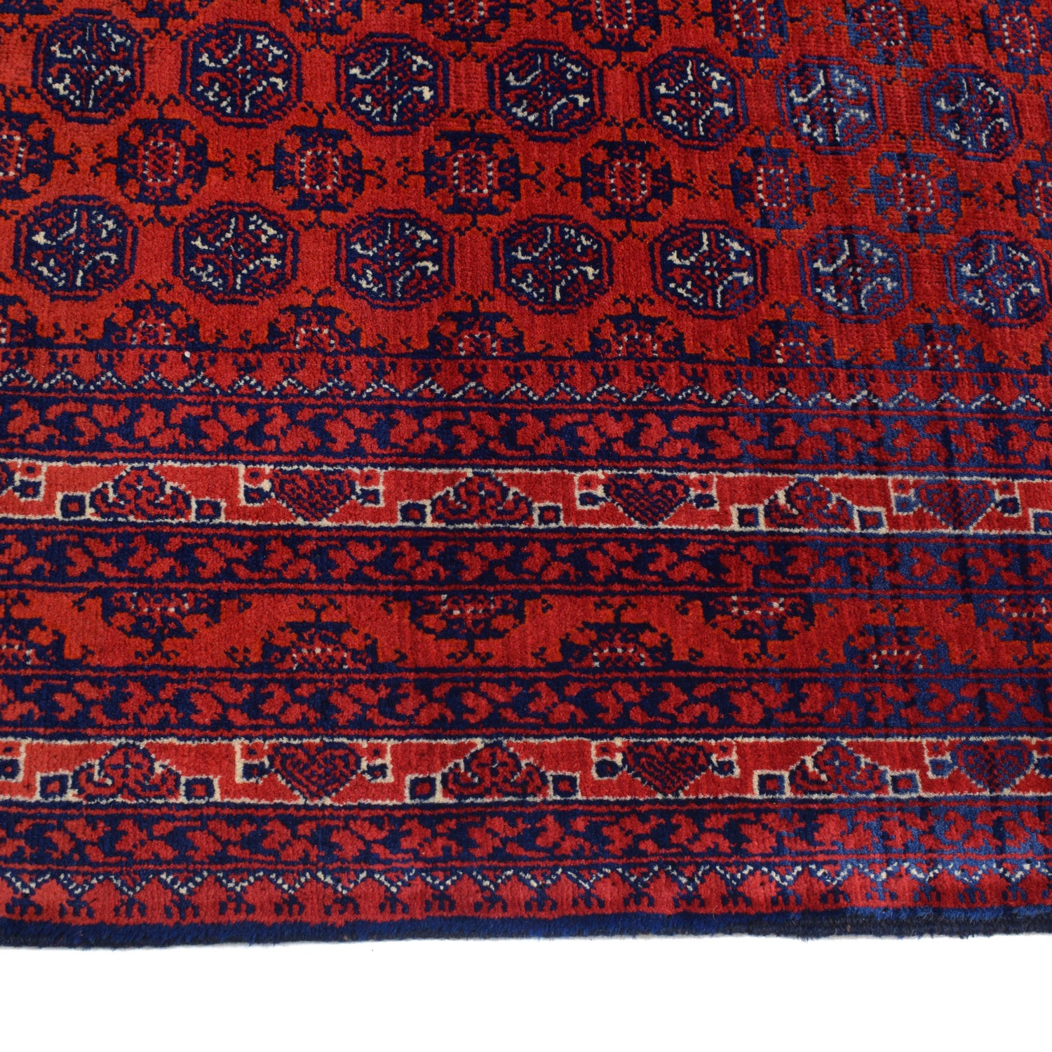 Khoja Roshnai Area Rug Handmade Red Floral 4x7 ft