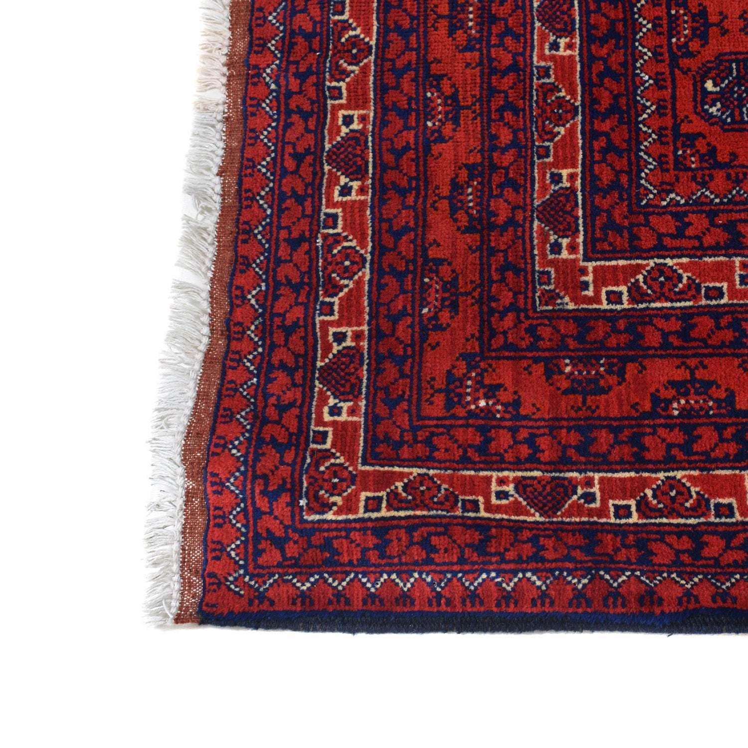 Khoja Roshnai Area Rug Handmade Red Floral 4x7 ft