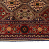 Oriental Area Rug Handmade Multi Geometric 4x7 ft