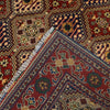 Oriental Area Rug Handmade Multi Geometric 4x7 ft