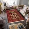 Oriental Area Rug Handmade Beige Geometric 7x10 ft