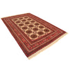 Oriental Area Rug Handmade Beige Geometric 7x10 ft