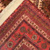 Oriental Area Rug Handmade Beige Geometric 7x10 ft