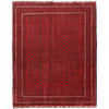 Khoja Roshnai Area Rug Handmade Red Floral 4x7 ft