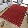 Khoja Roshnai Area Rug Handmade Red Floral 4x7 ft