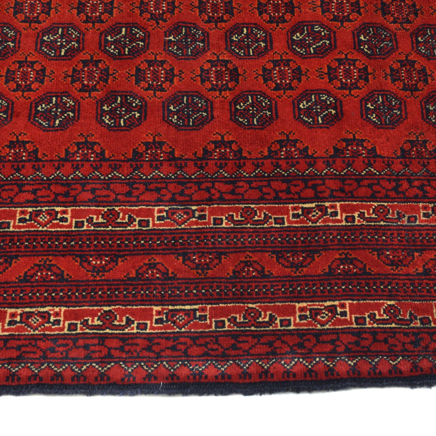 Khoja Roshnai Area Rug Handmade Red Floral 4x7 ft