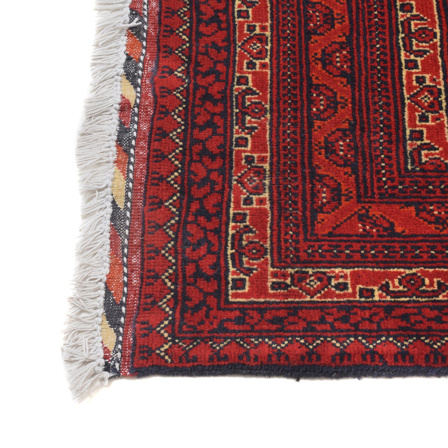Khoja Roshnai Area Rug Handmade Red Floral 4x7 ft
