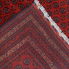 Khoja Roshnai Area Rug Handmade Red Floral 4x7 ft