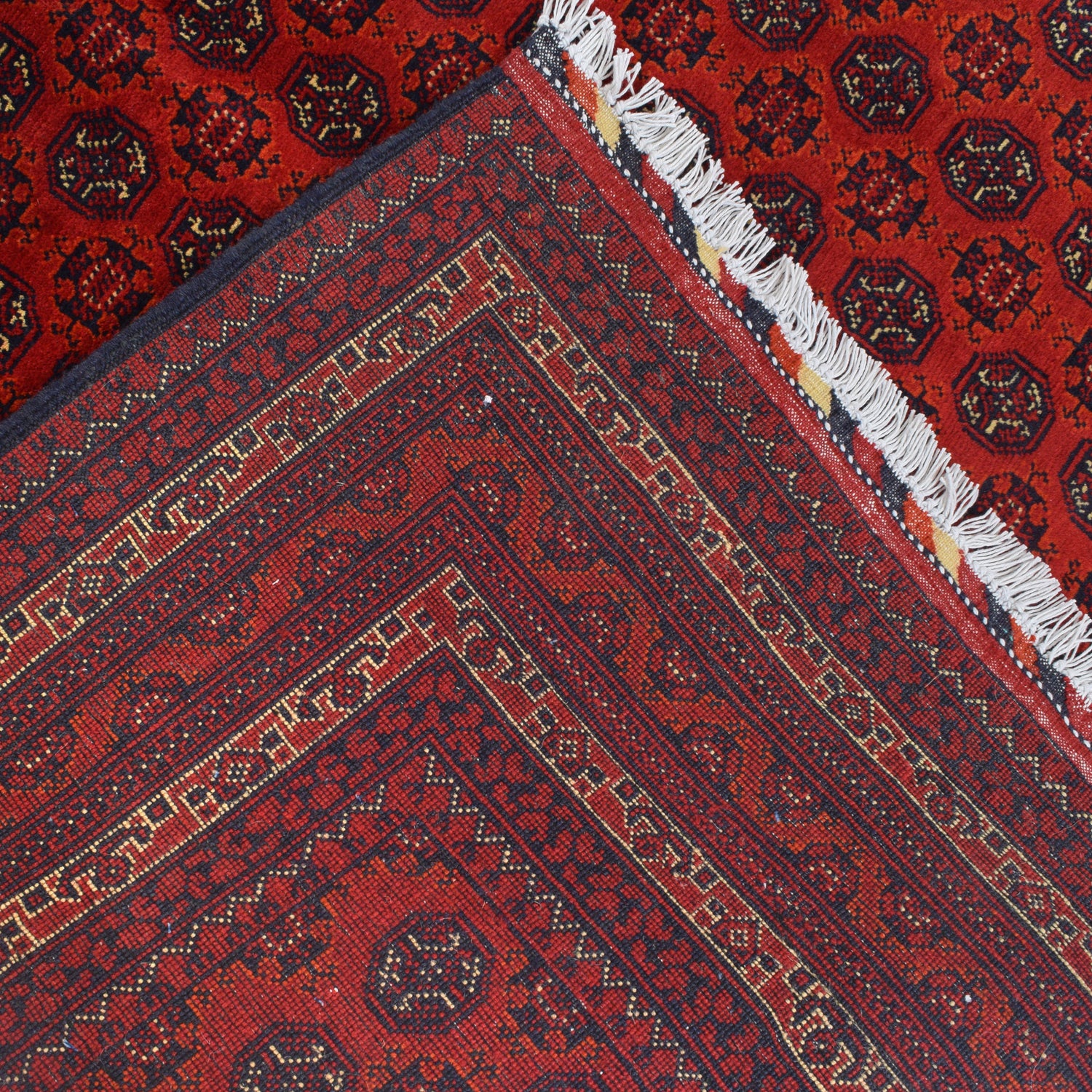 Khoja Roshnai Area Rug Handmade Red Floral 4x7 ft