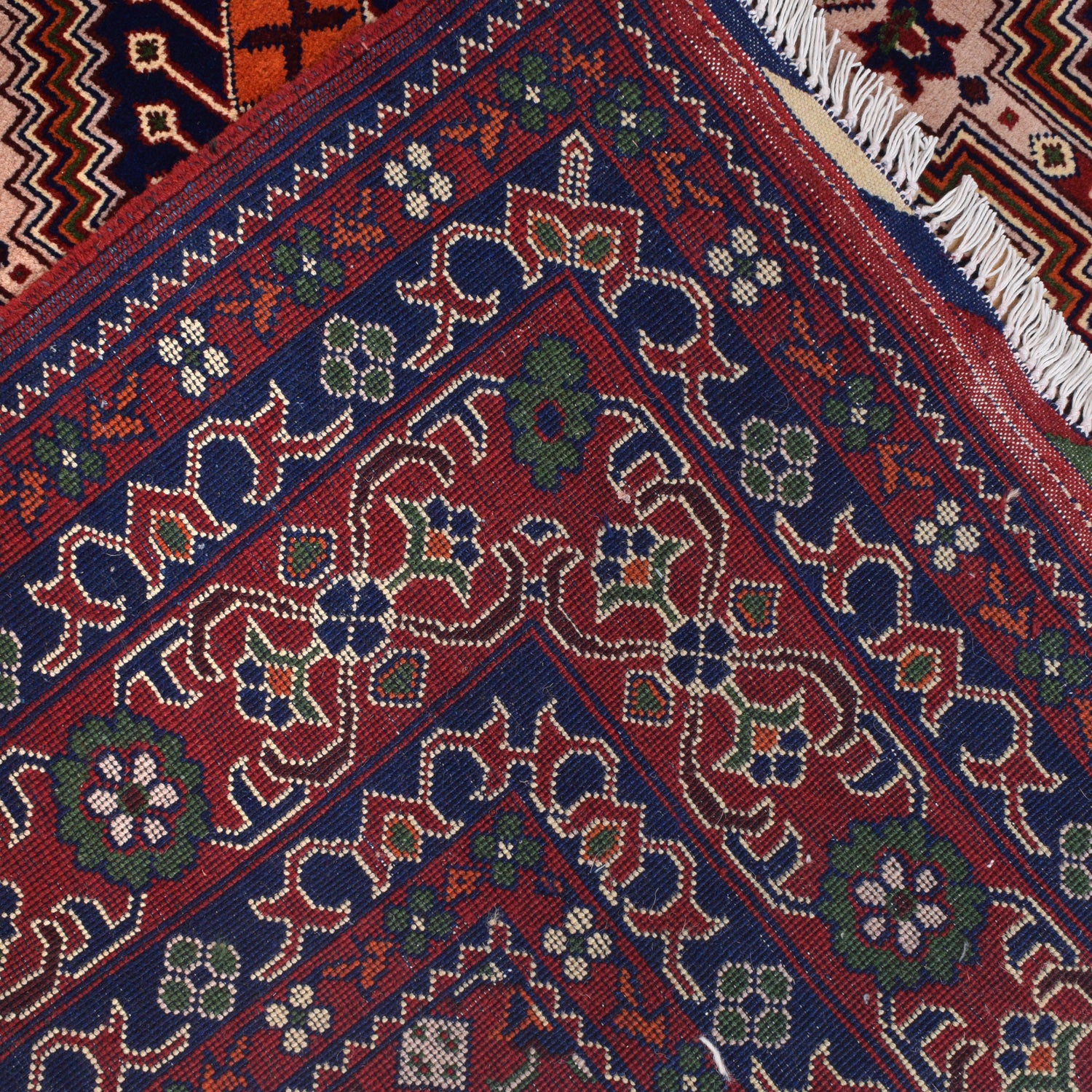 Oriental Area Rug Handmade Multi Geometric 7x10 ft