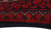 Khoja Roshnai Area Rug Handmade Rich Burgundy Floral 4x7 ft