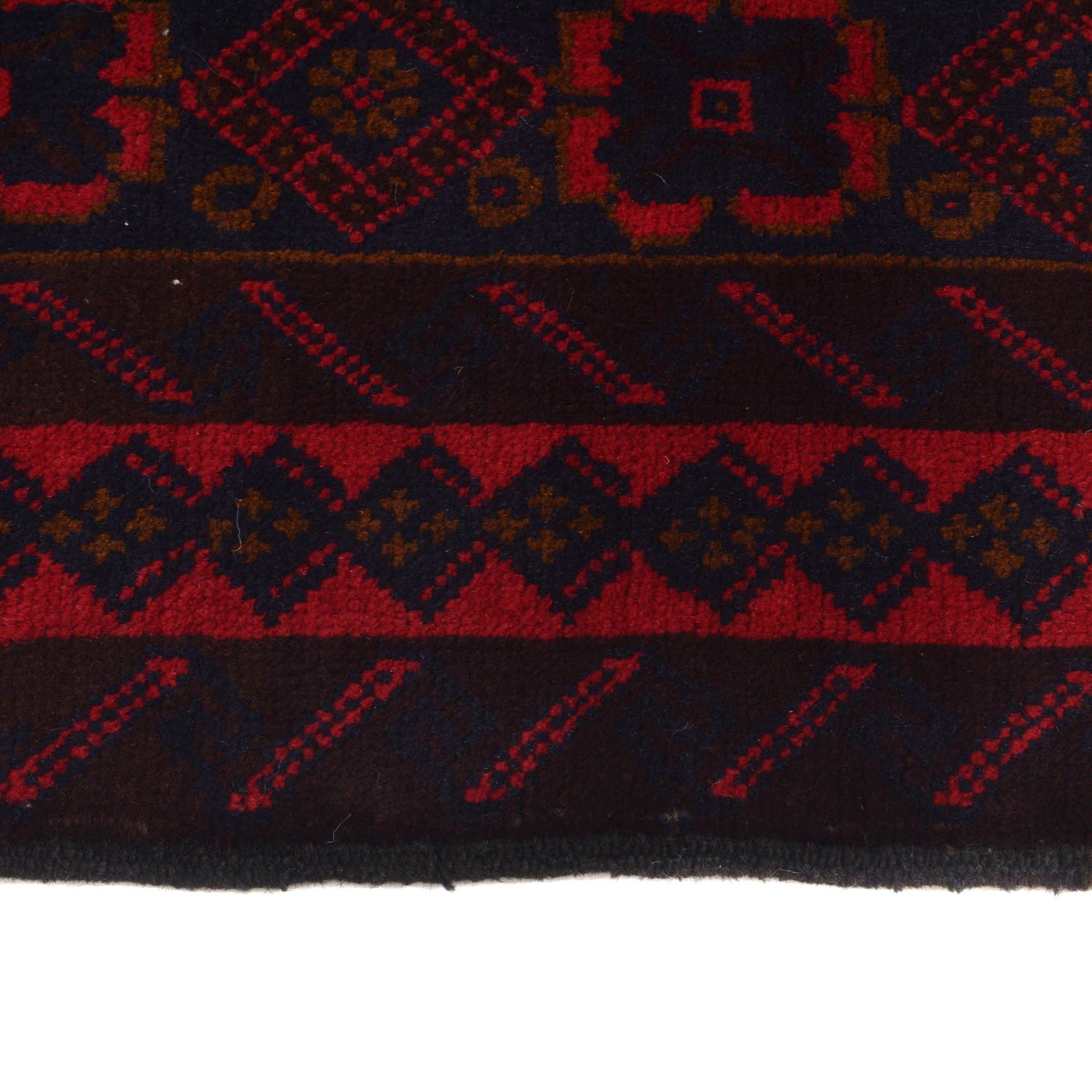 Baluchi Rug Handmade Multi Geometric 2x4 ft