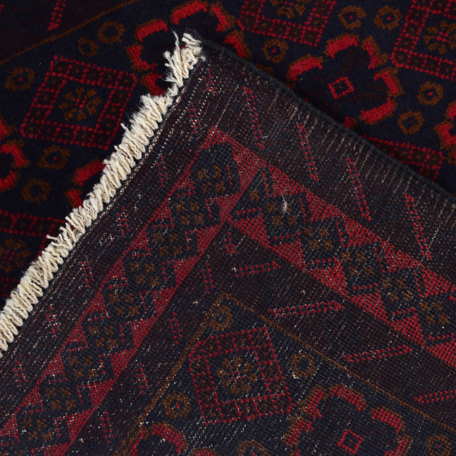 Baluchi Rug Handmade Multi Geometric 2x4 ft