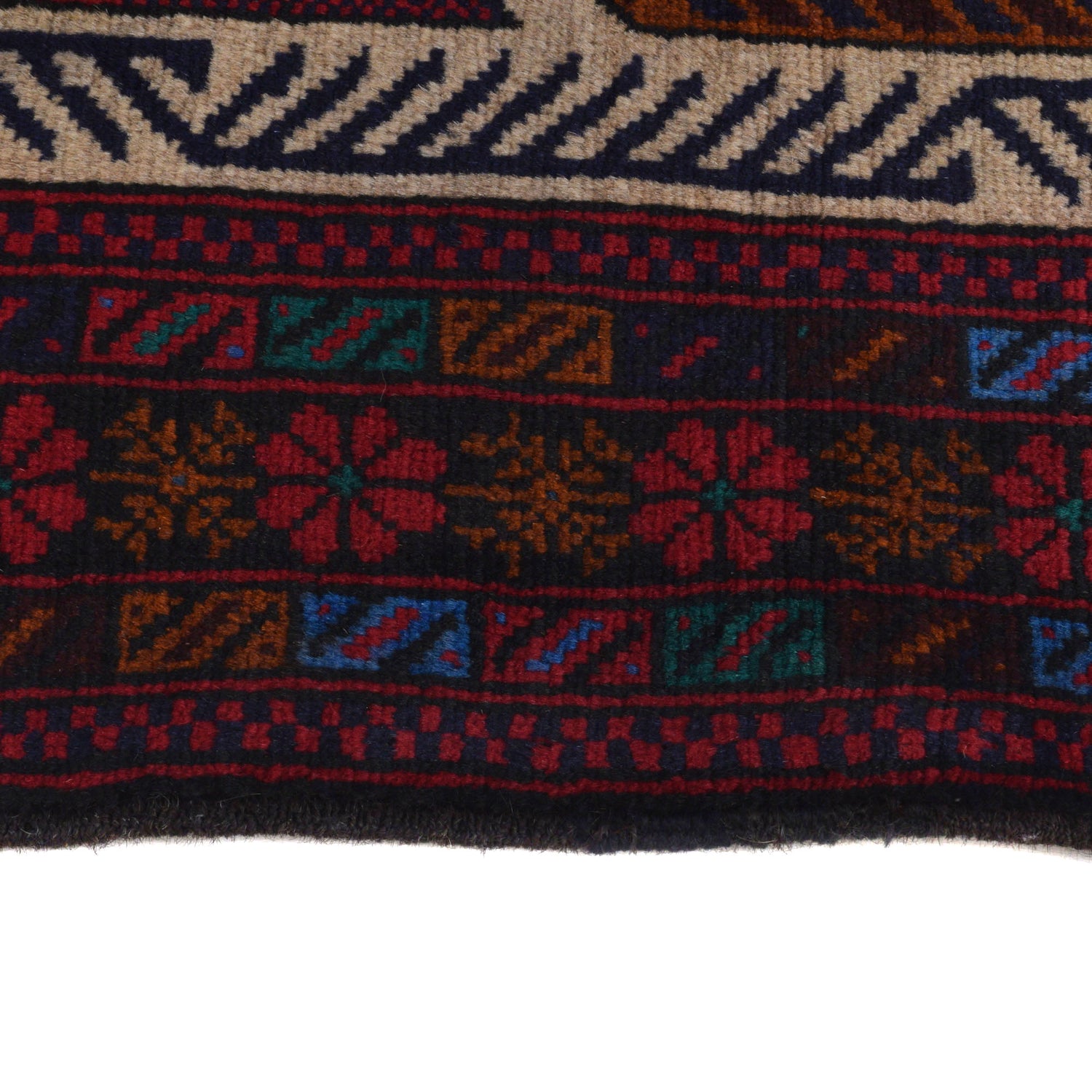Baluchi Rug Handmade Multi Prayer Design 3x5 ft
