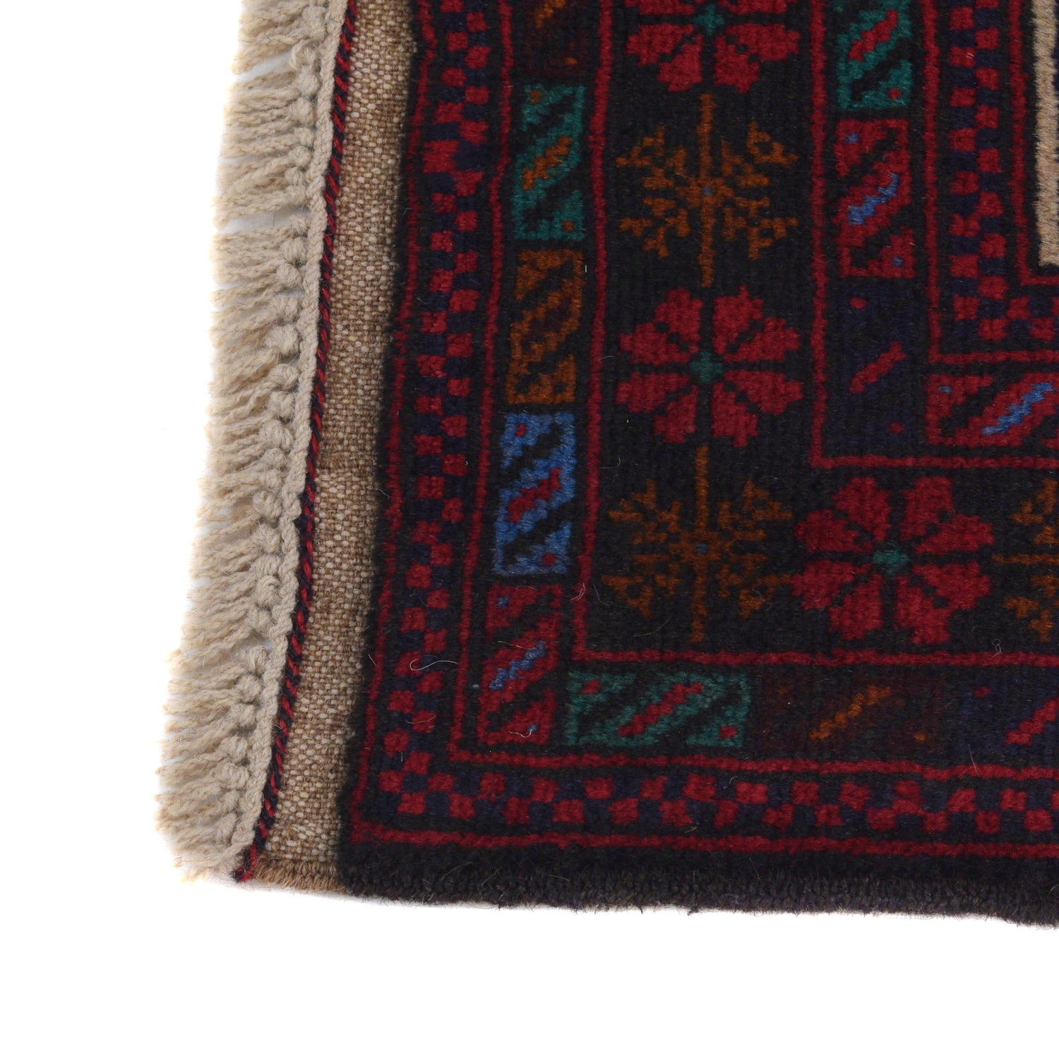 Baluchi Rug Handmade Multi Prayer Design 3x5 ft