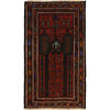 Baluchi Rug Handmade Multi Prayer Design 3x5 ft