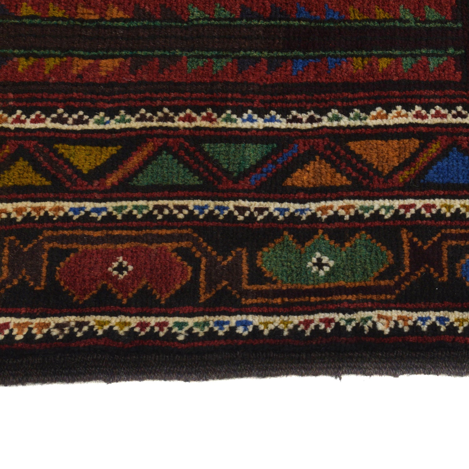 Baluchi Rug Handmade Multi Prayer Design 3x5 ft
