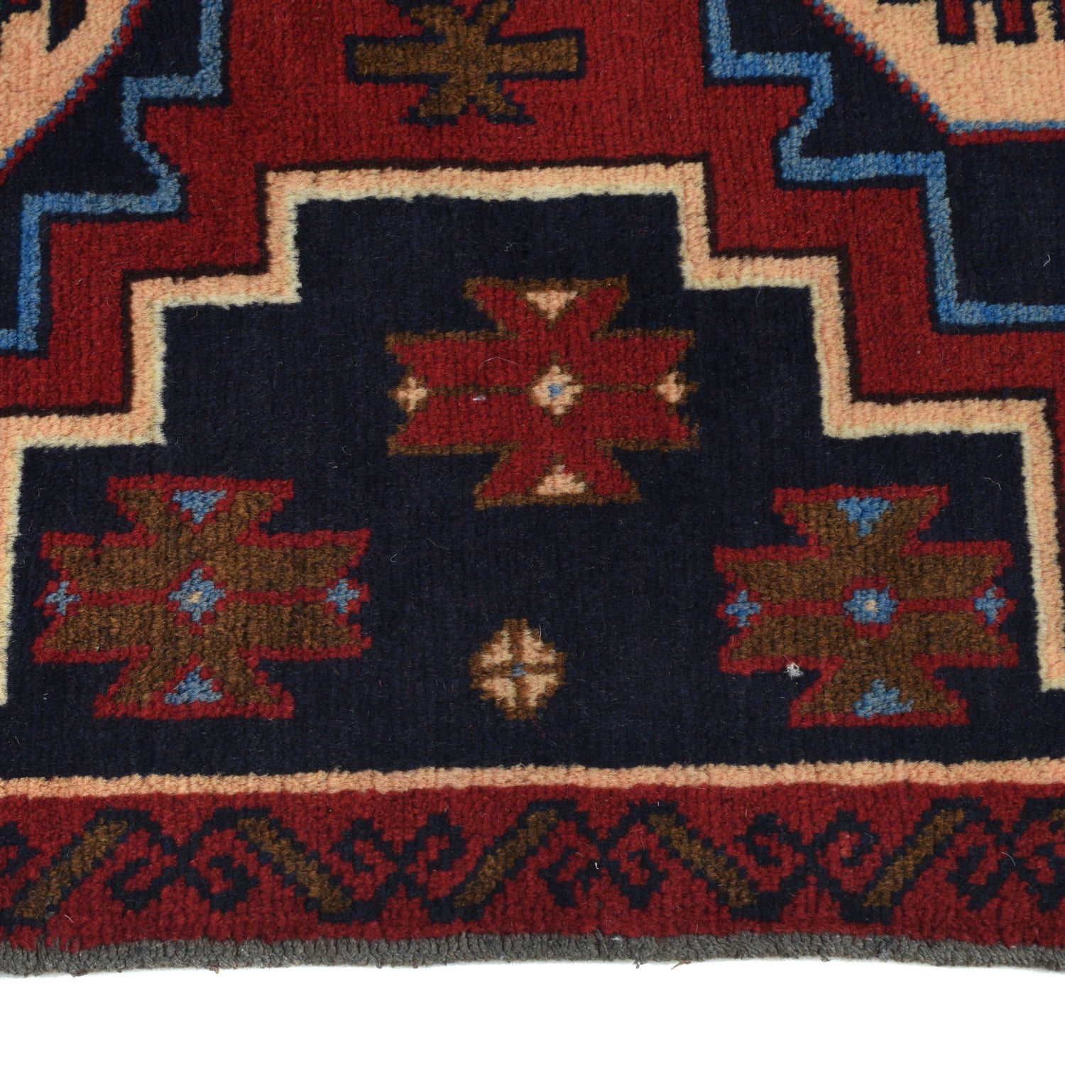 Baluchi Rug Handmade Multi Geometric 3x5 ft