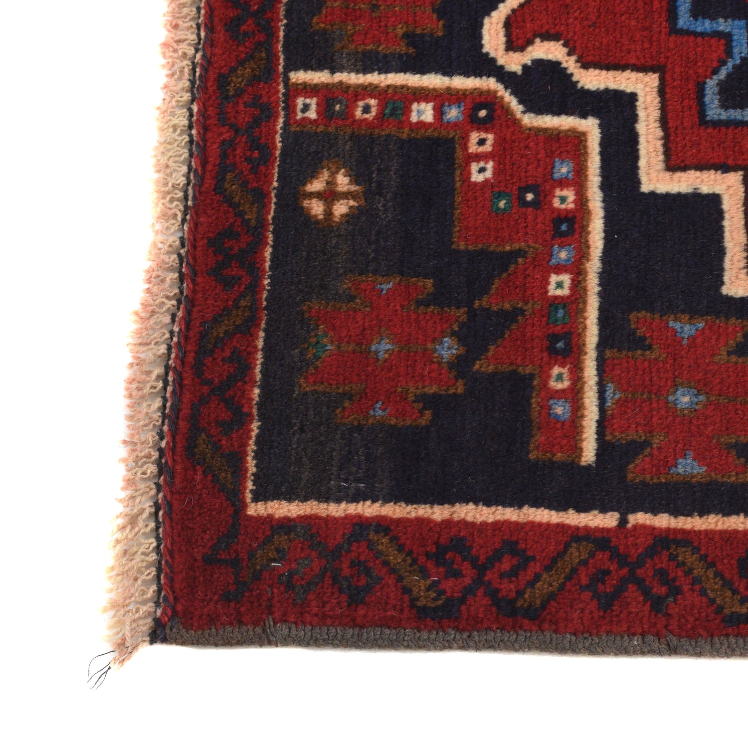 Baluchi Rug Handmade Multi Geometric 3x5 ft
