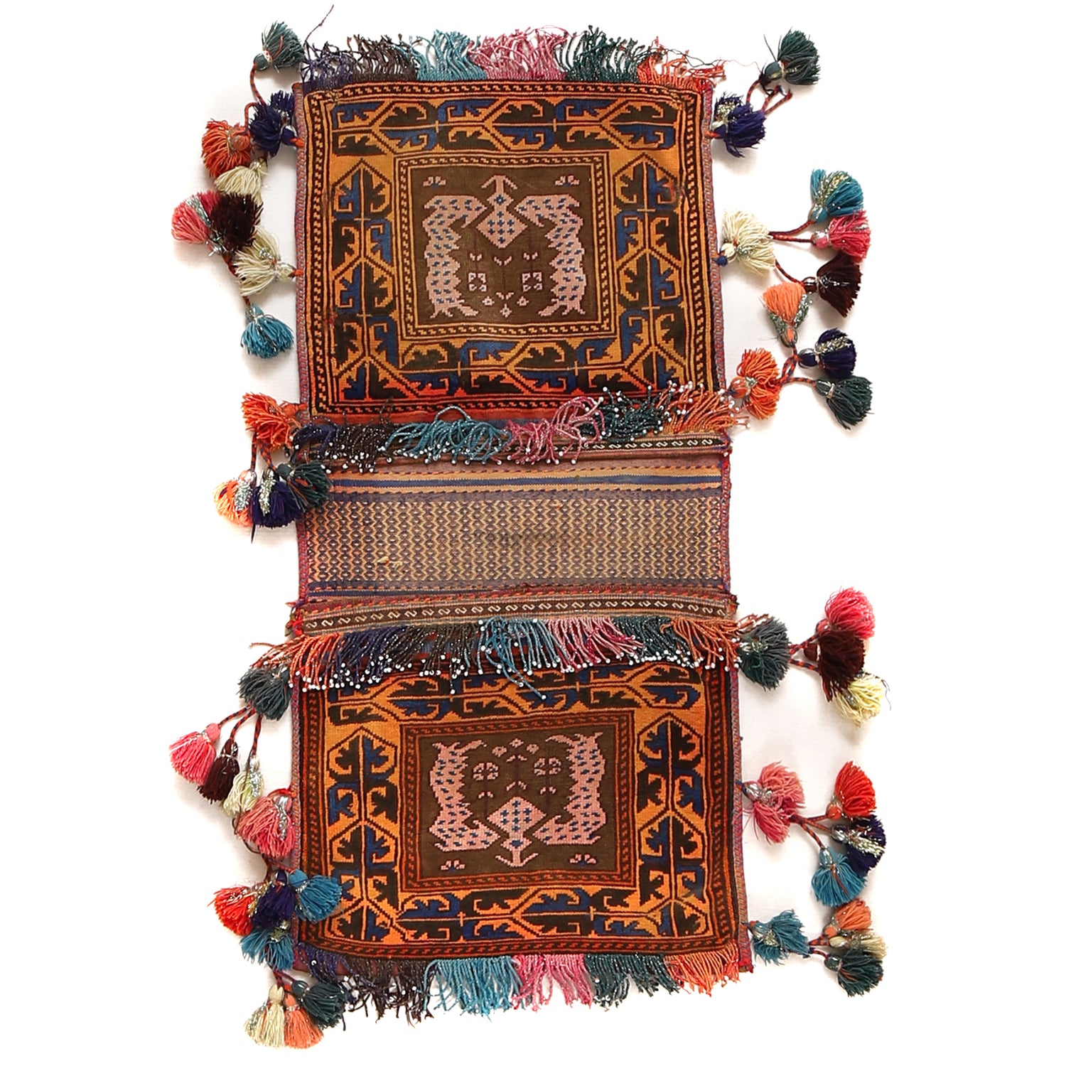 Saddle Bag Handmade Multi Floral 1x2 ft